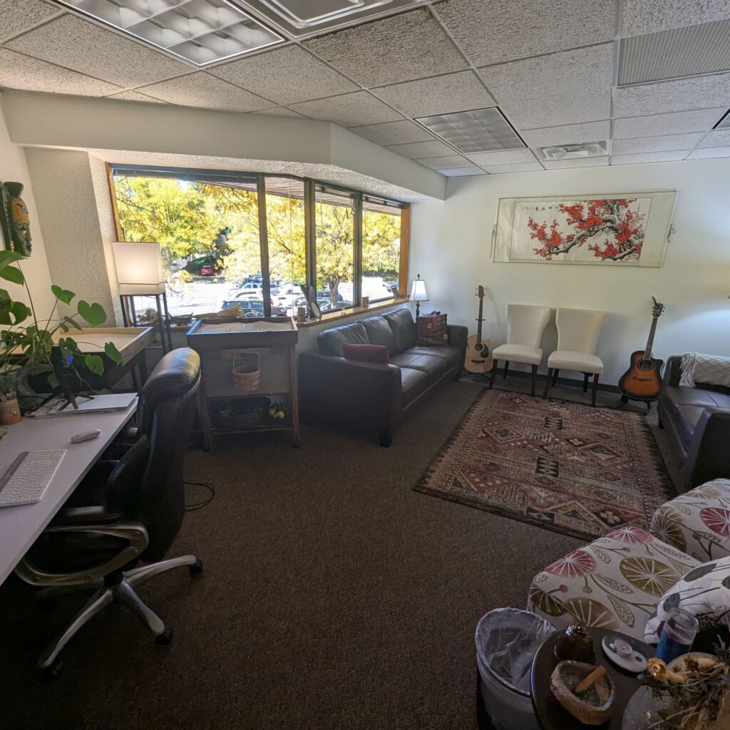 Chucks office and Group Therapy room